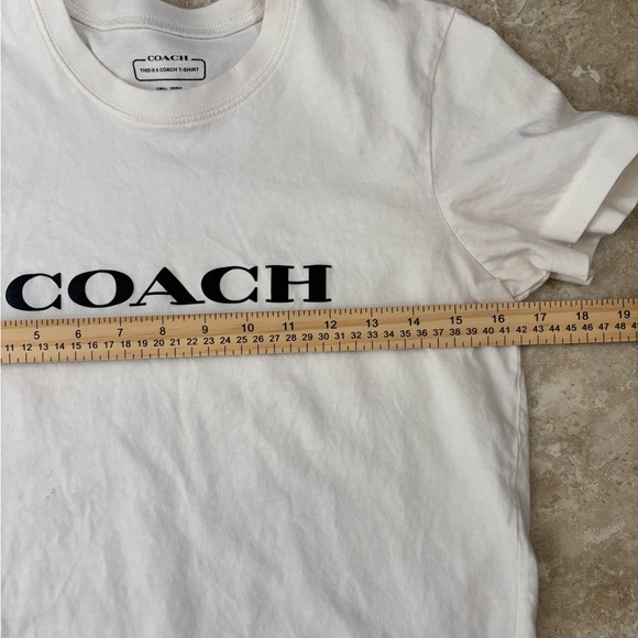 Coach Essential T Shirt In Organic Cotton white  C8786 XS Baby Tee - Picture 6 of 6